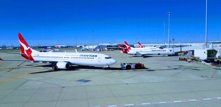 Qantas Planes on Tarmac