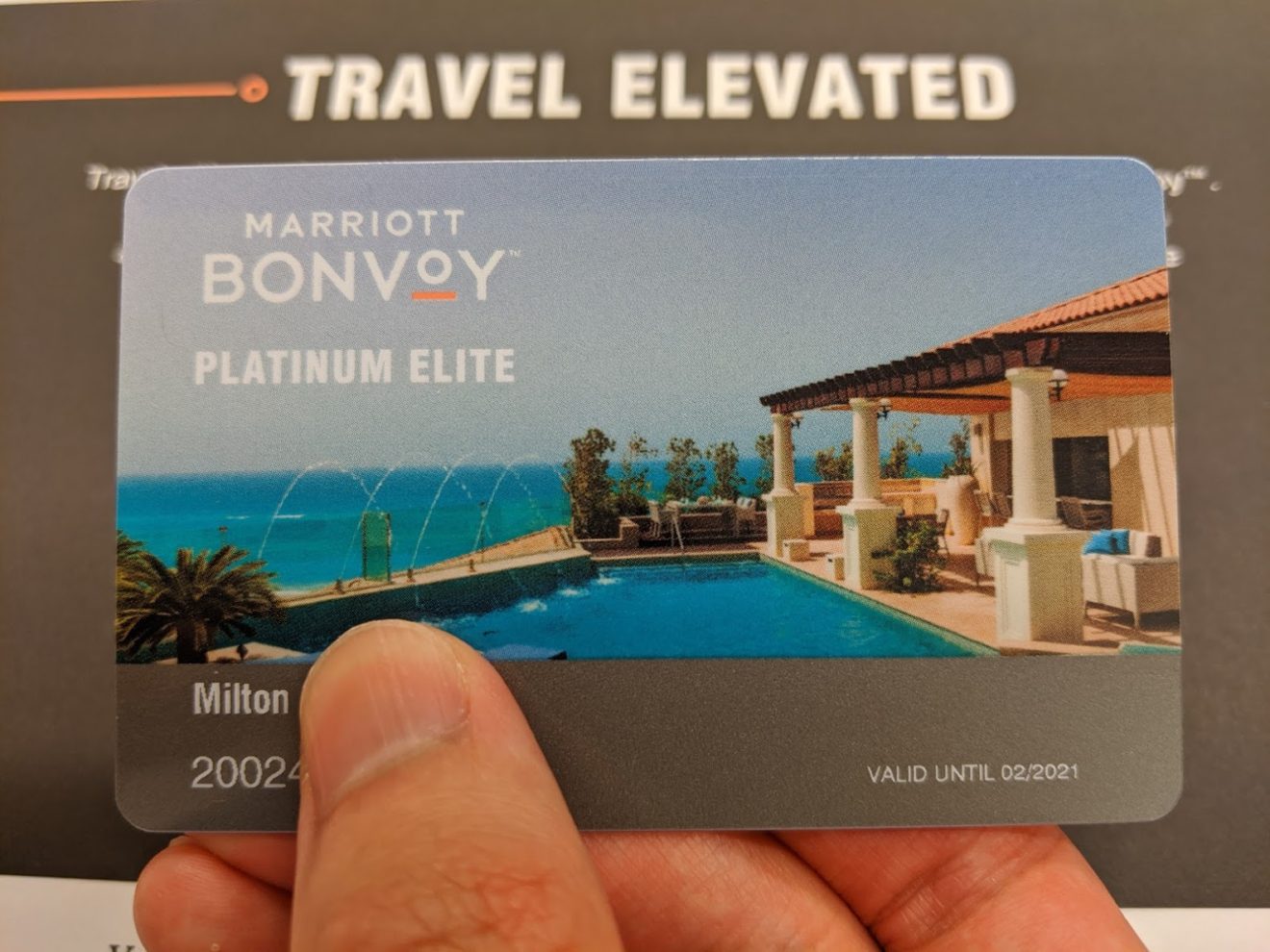 My Marriott Platinum Elite Card Arrived Today! Points Brotherhood