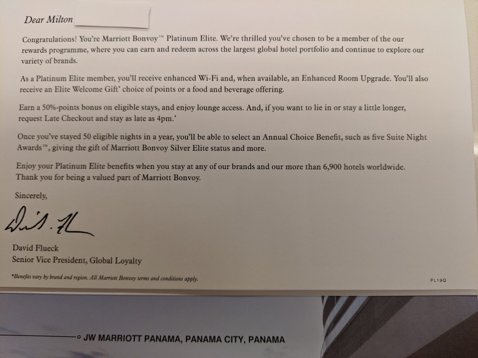 My Marriott Platinum Elite Card Arrived Today! | Points Brotherhood